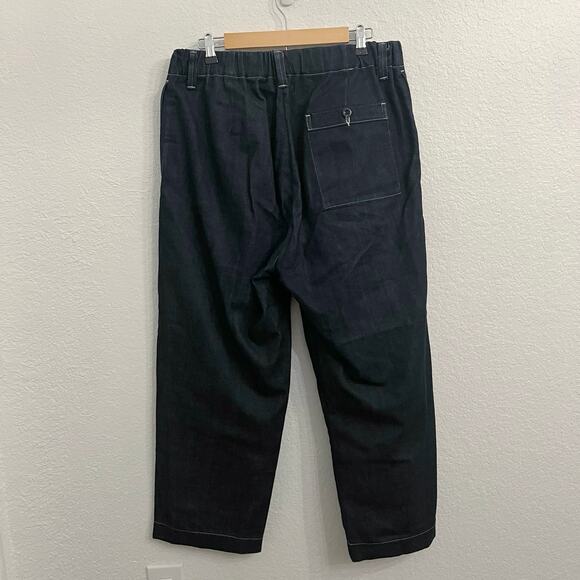 Evan Kinori Denim Elastic Pant Mens M 35x26 Organic Cotton Japanese Made in USA - Picture 7 of 15